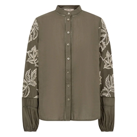 Mos Mosh Louis Line Skjorte, Olive Night